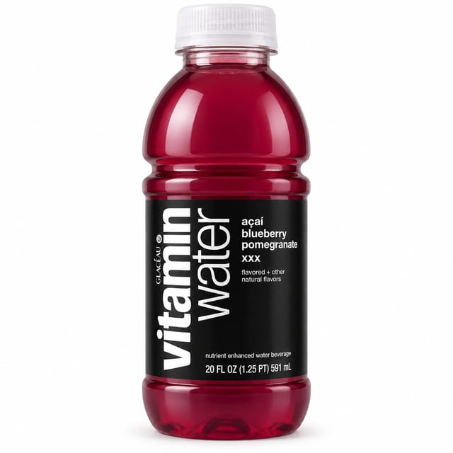 Bottle - Vitamin Water - Acai - Blueberry - Pomegranate.